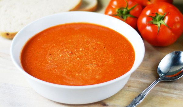 Холодный суп с помидорами