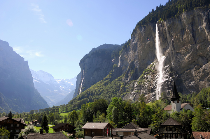 водопад Штауббах в Швейцарии
