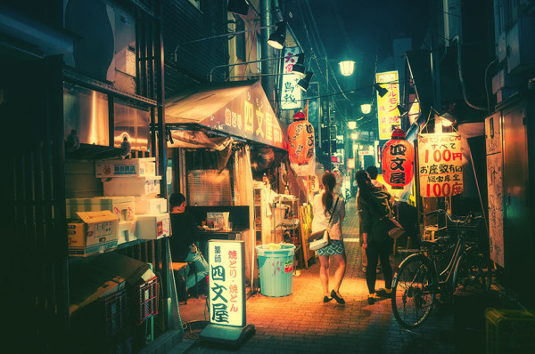 улицы ночного токио