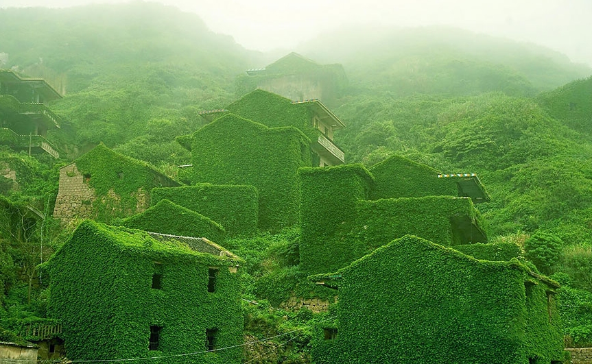 заброшенная деревня в Китае
