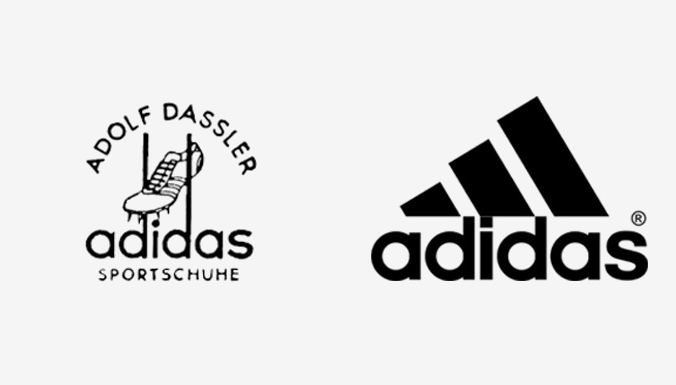 первый логотип adidas