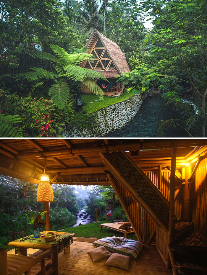 дом из бамбука