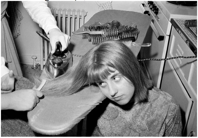 выпрямление волос утюгом 1964