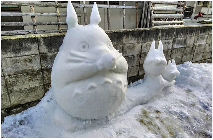 снеговики в японии