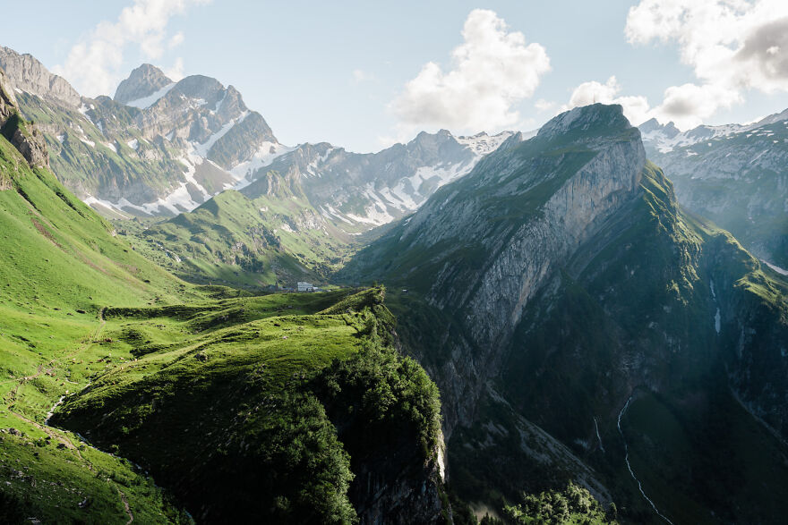 панорама швейцарских альп
