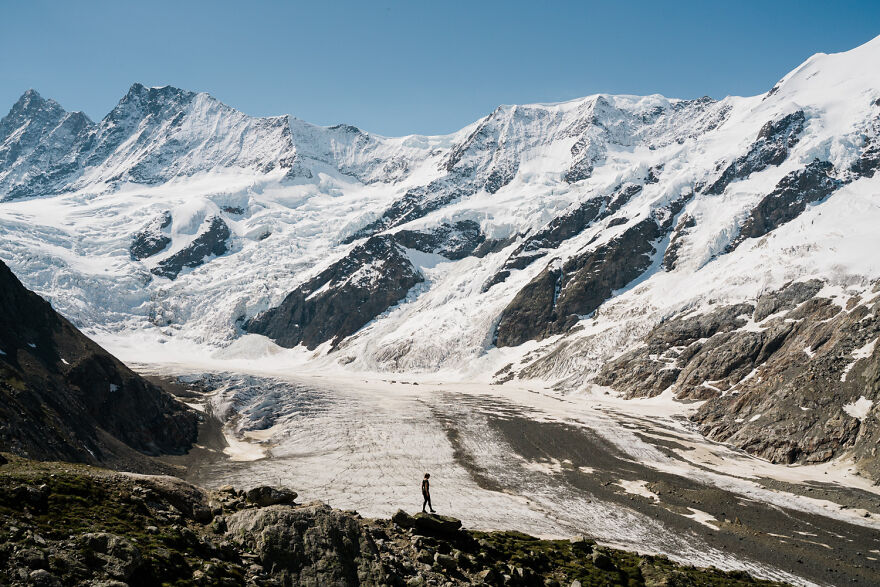 снежные альпы швейцария