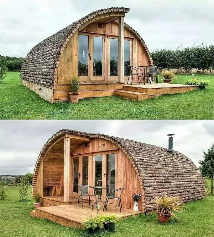 пример необычного деревянного дома