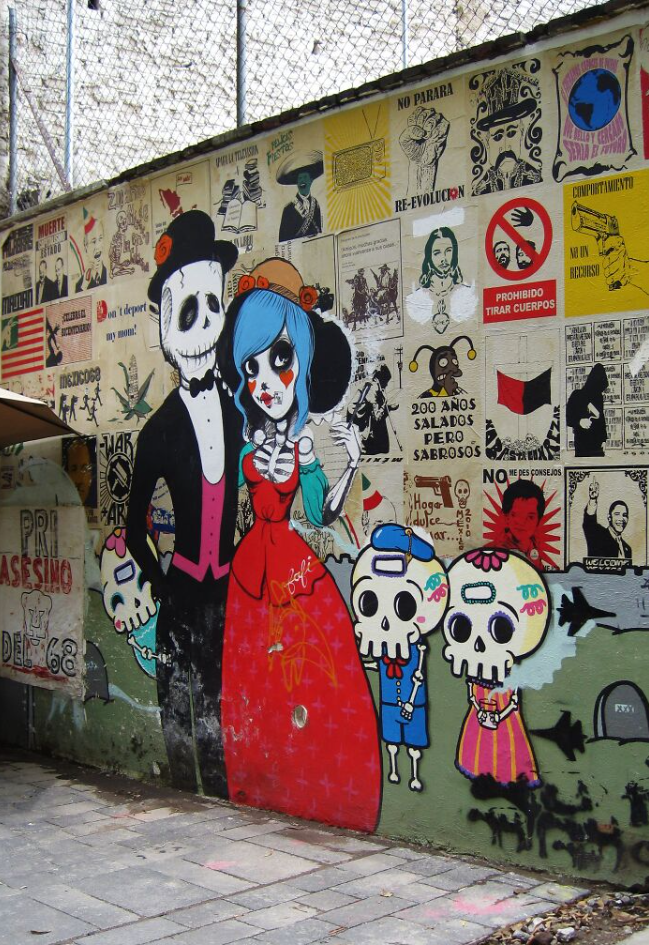 уличные картины в мексике